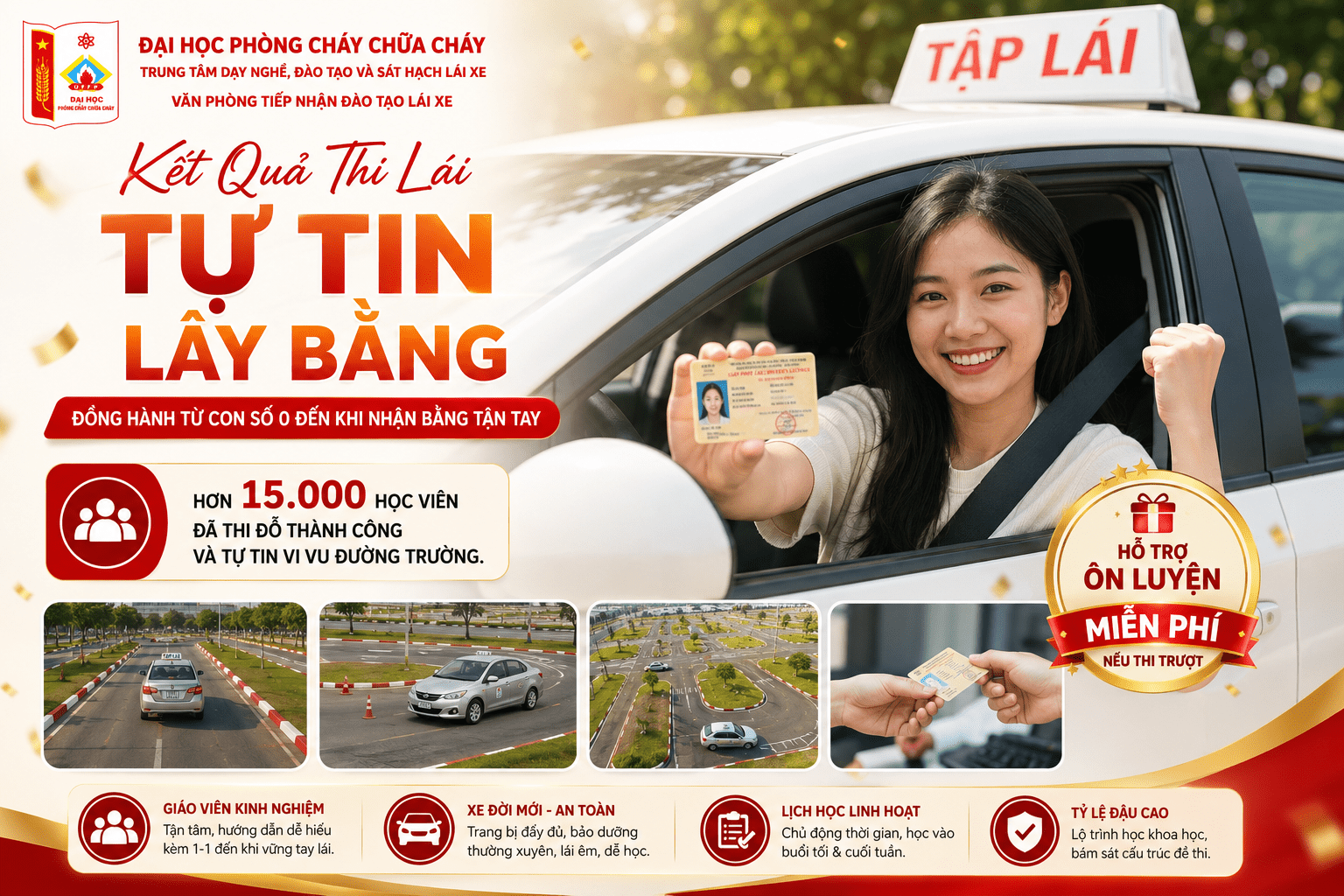 Học viên nhận bằng lái Accentis
