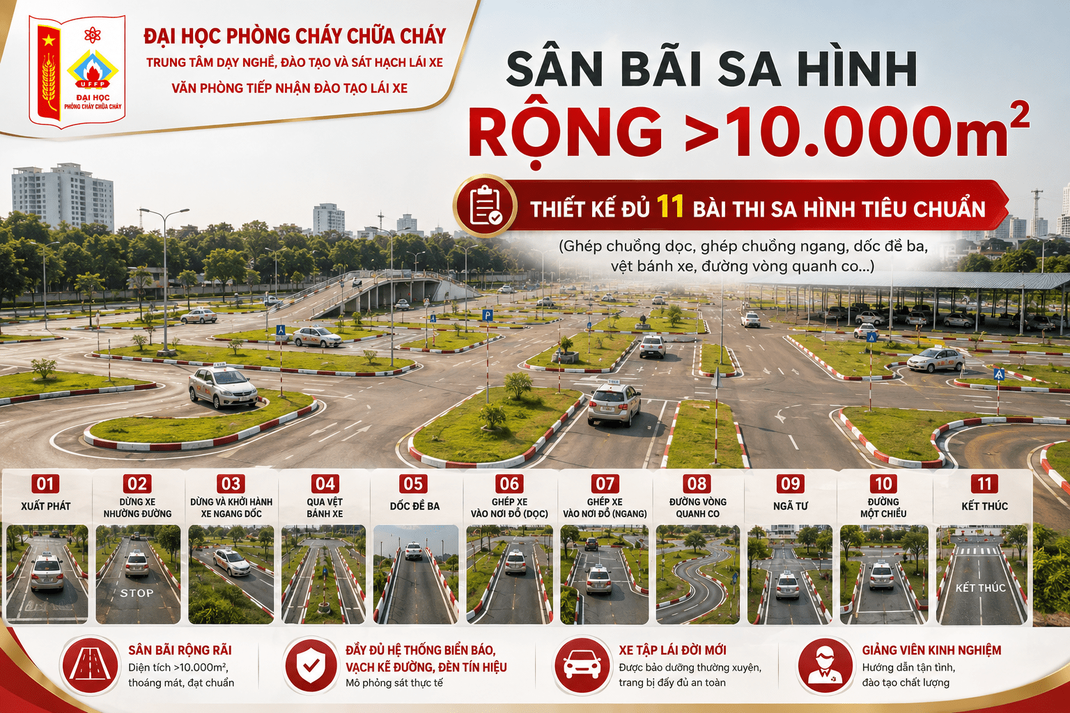 Sân tập sa hình ISO